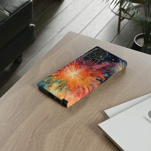 Summer Fireworks in Watercolor - Impact Resistant Phone Case